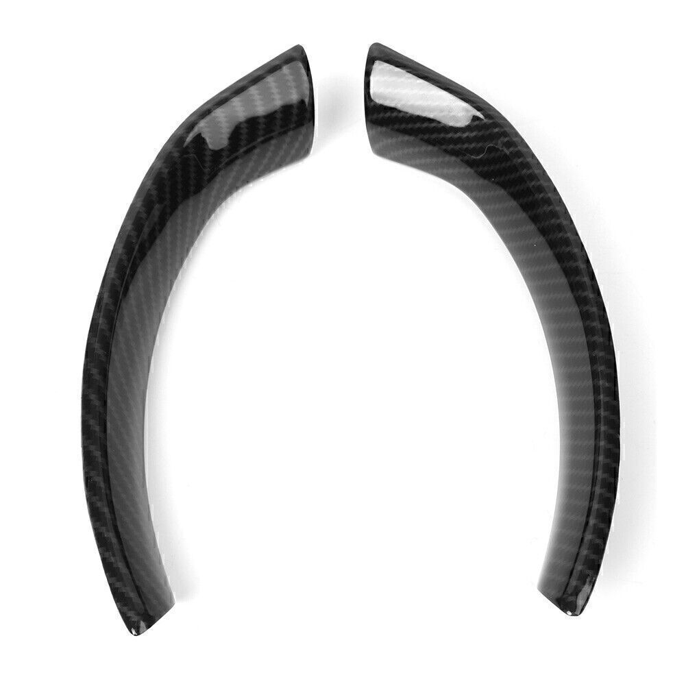 for Alfa Romeo Giulia 2017+ Interior Steering Wheel Cover Trim Carbon Fiber ABS