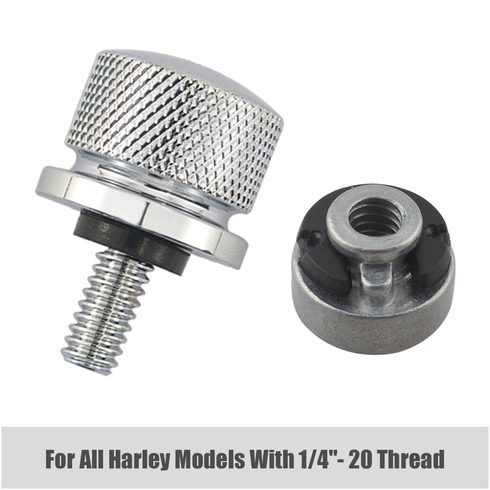 Chrome rear fender for seat bolt and nut mounting screw kit for Harley Sportster Softtail 