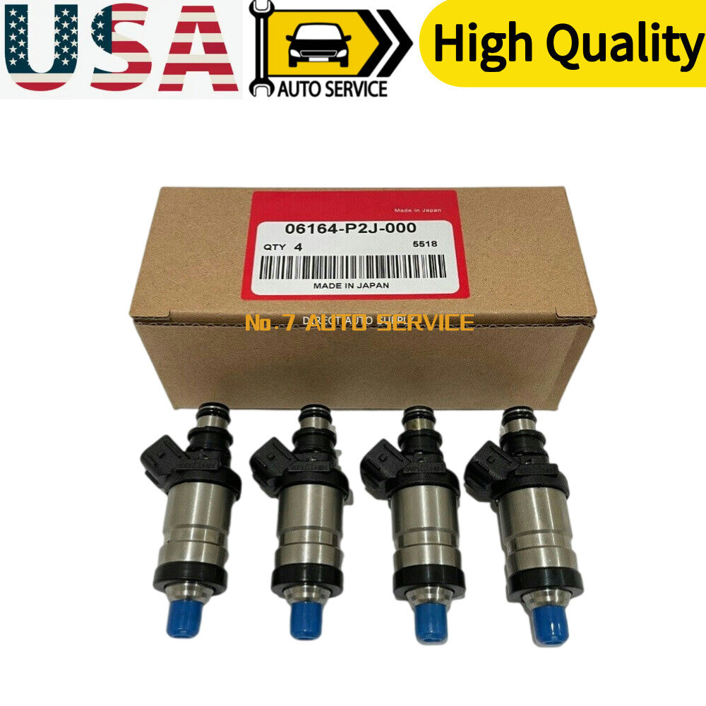 4 NEW FUEL INJECTORS 06164-P2J-000 for CIVIC 1.6L INTEGRA 1.8L CRV 2.0L CL 2.3L