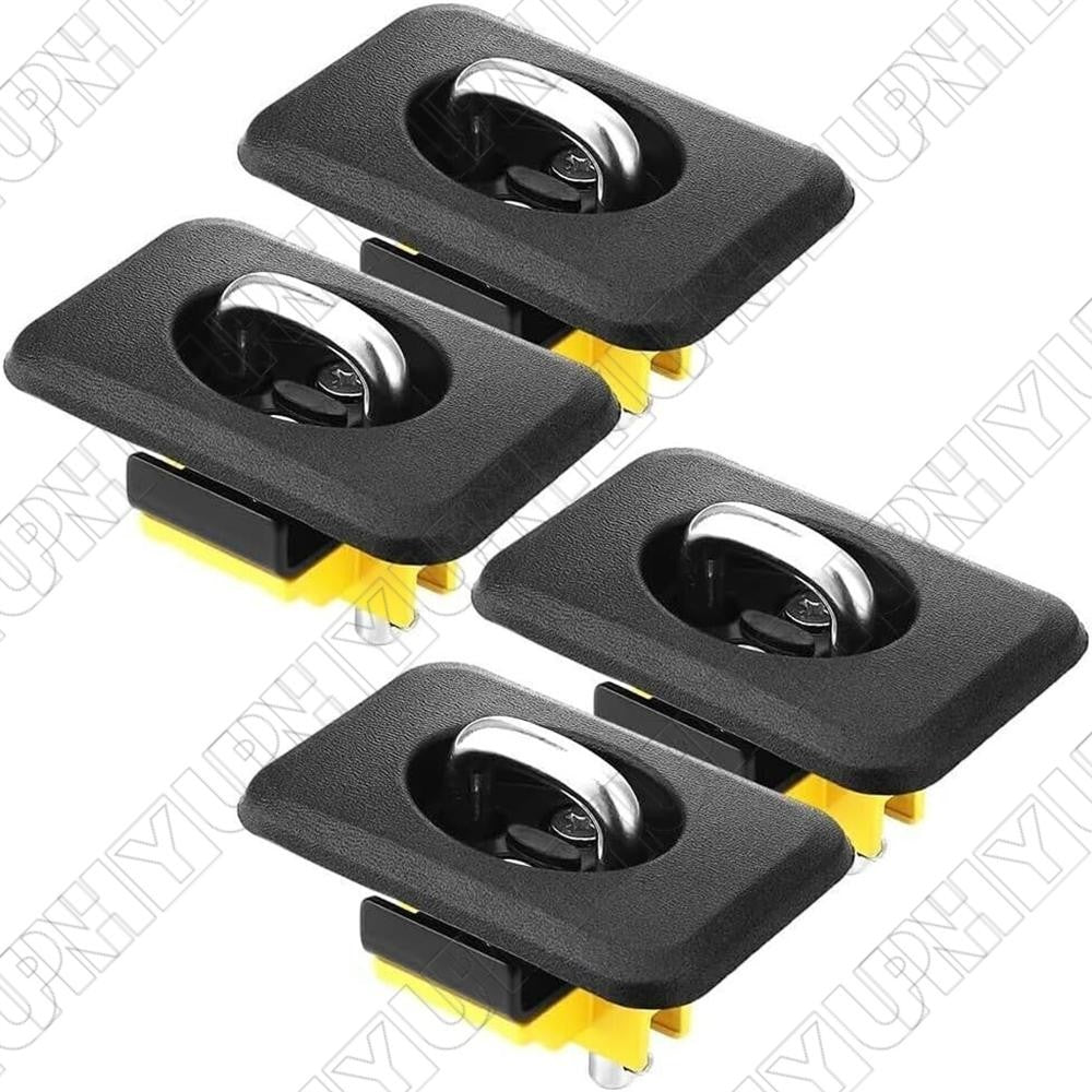 4Pcs Truck Bed Tie Down Anchors Retractable D Rings for Ford F-150 Chevy for GMC for RAM Q
