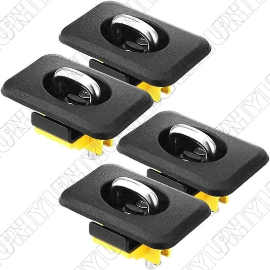 4Pcs Truck Bed Tie Down Anchors Retractable D Rings for Ford F-150 Chevy for GMC for RAM Q