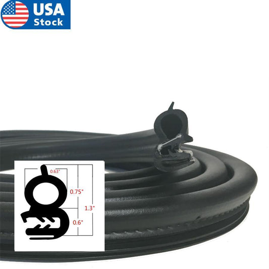 Car Door Seal Weatherstrip Body Mounted Front Left or Right EPDM steel belt