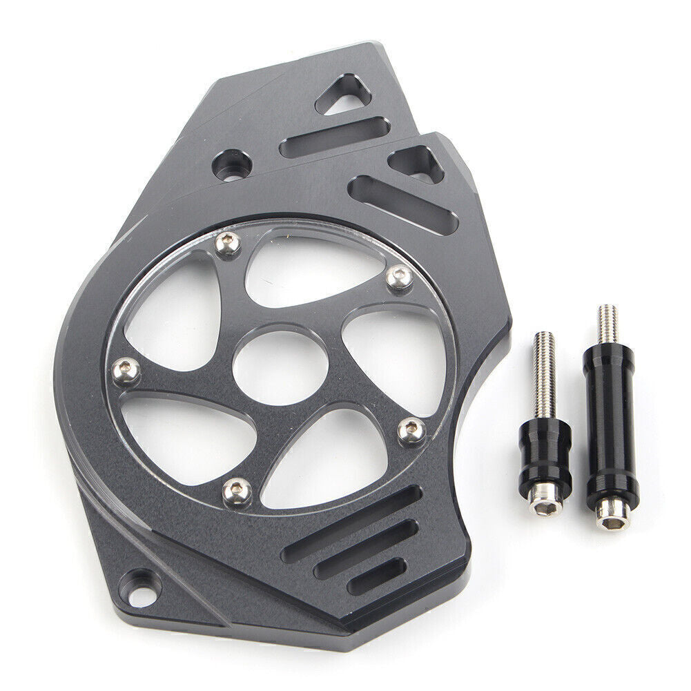 Front Sprocket Chain Guard Cover Engine Cap Fit for Kawasaki ER6N ER6F 2006-17 Grey Q