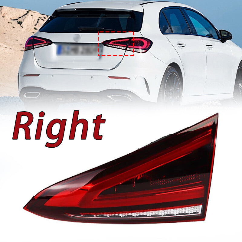 Right inner LED taillight assembly for Mercedes-Benz A-Class W176 W177 2018-22 Hatchback.