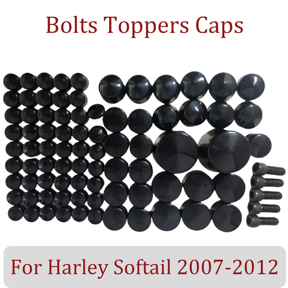 Black top cover bolt cap for Harley-Davidson Softtail 07-13 n