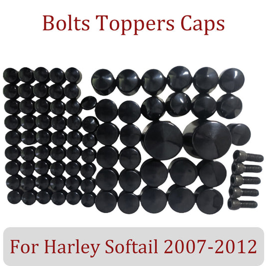 Black top cover bolt cap for Harley-Davidson Softtail 07-13 n