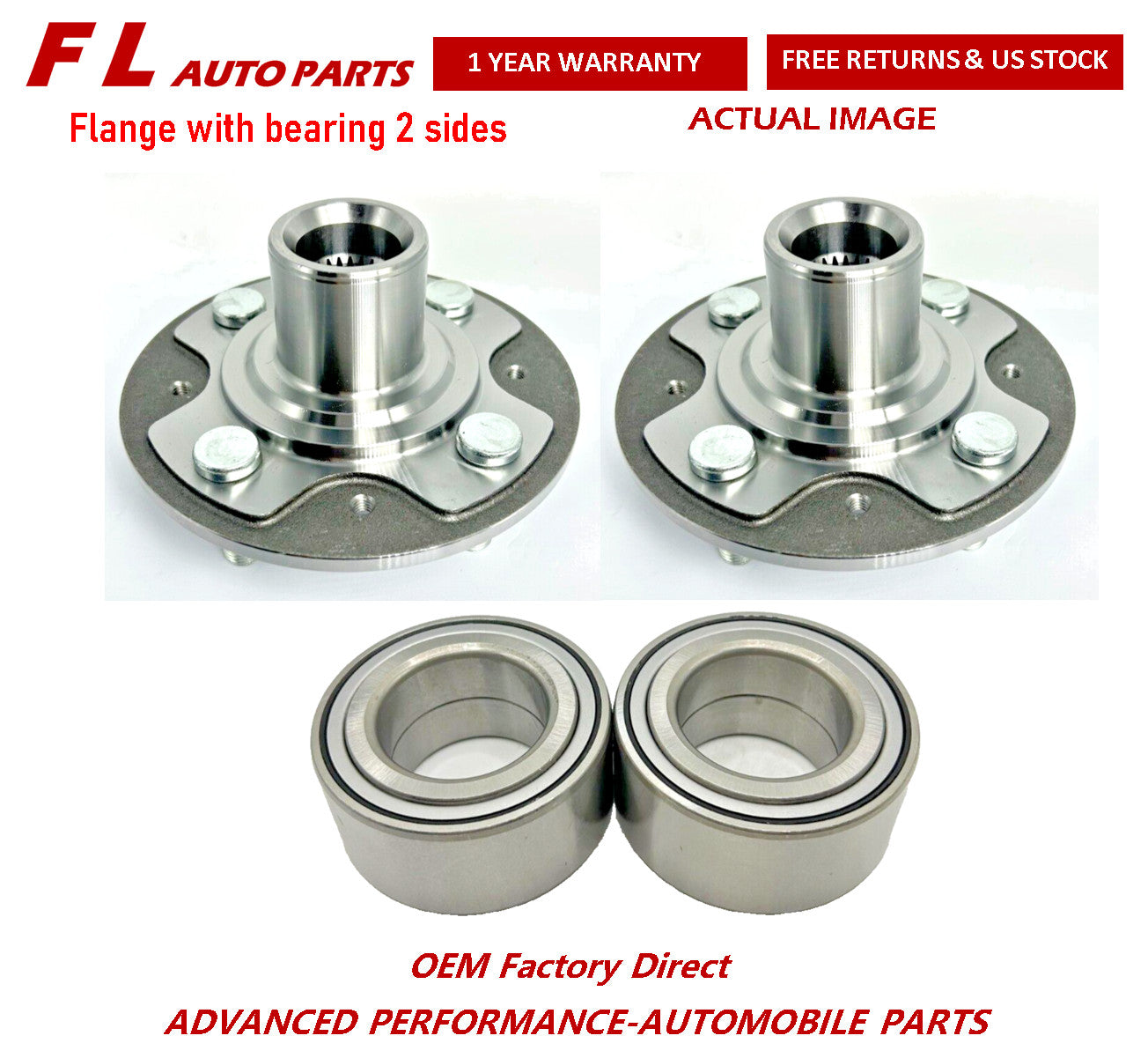 Front Wheel Hub  Bearing Assembly for Honda for Civic Si 1996 1997 44600-S5D-A00