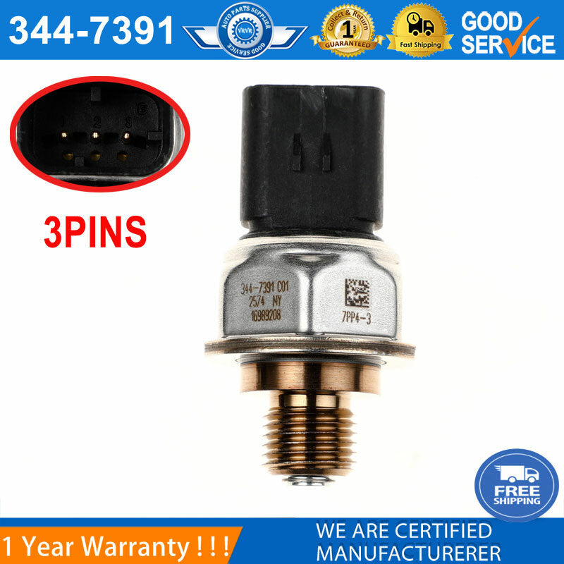 Fuel rail pressure sensor 7PP4-3 344-7391 - Replacement heavy-duty pressure sensor