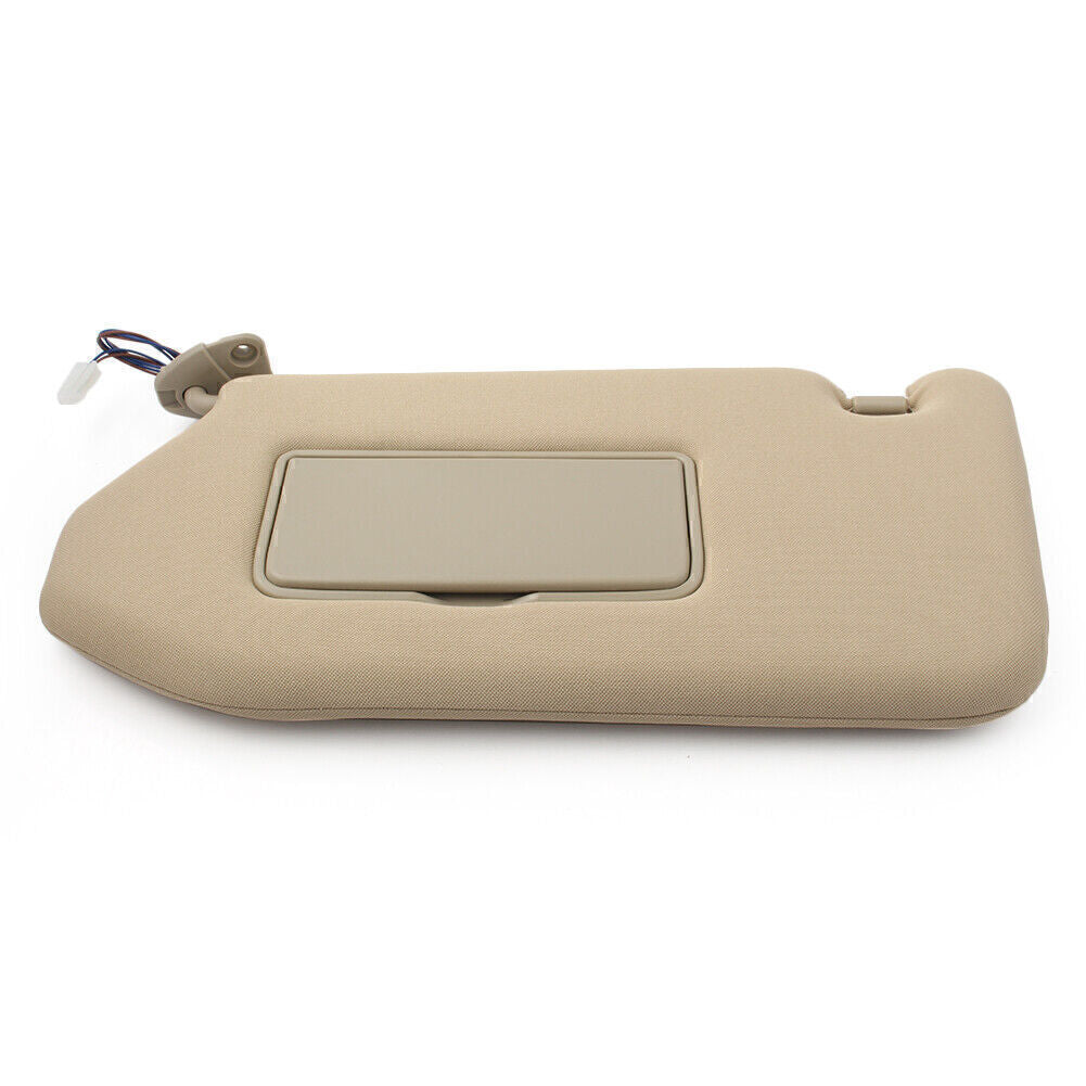 Car Left Side Sun Visor Cover for Nissan Pathfinder w/ Light 2013-2018 16 Beige