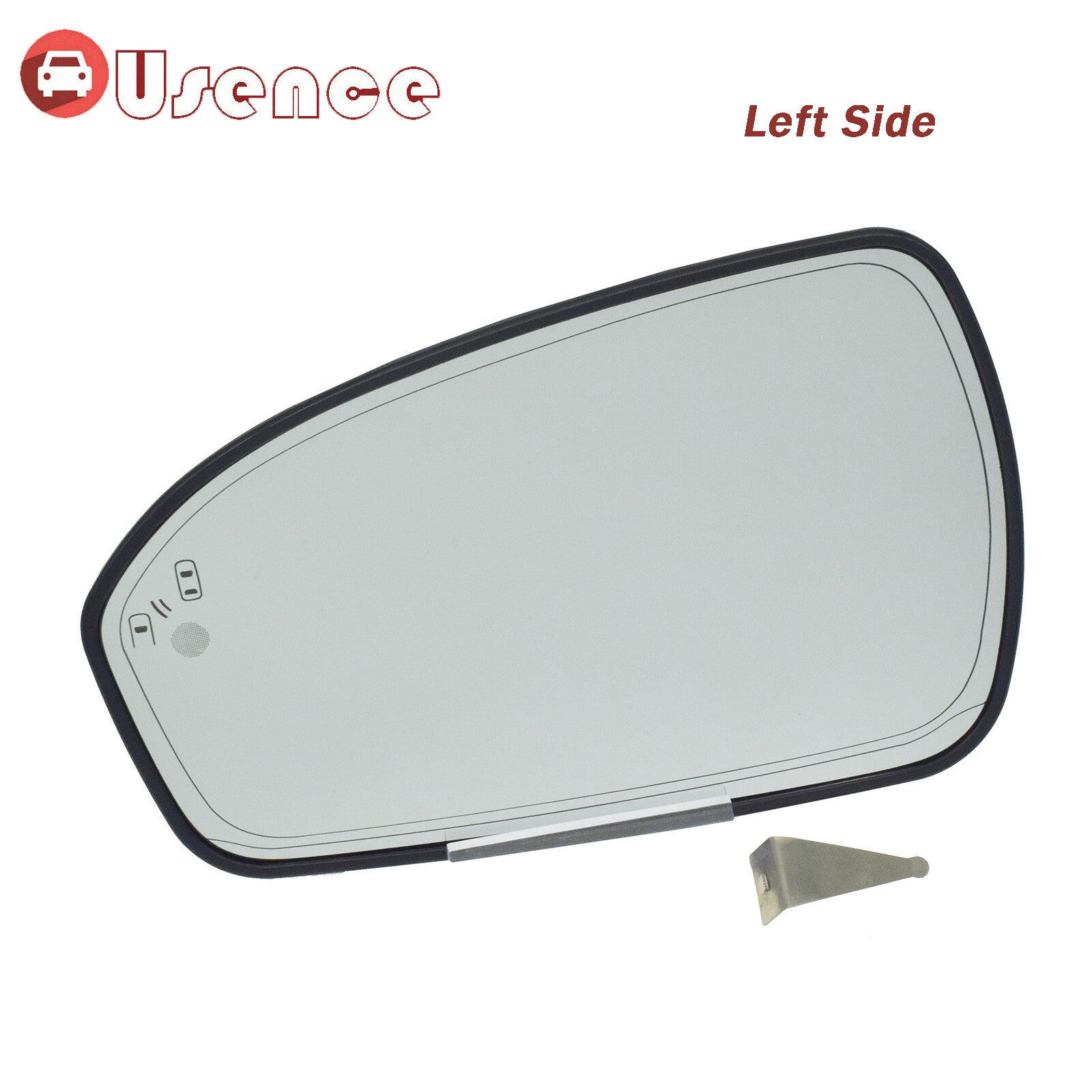 Left Side Heated Mirror Glass W/Blind Spot Detection For 2013-2020 for Ford Fusion