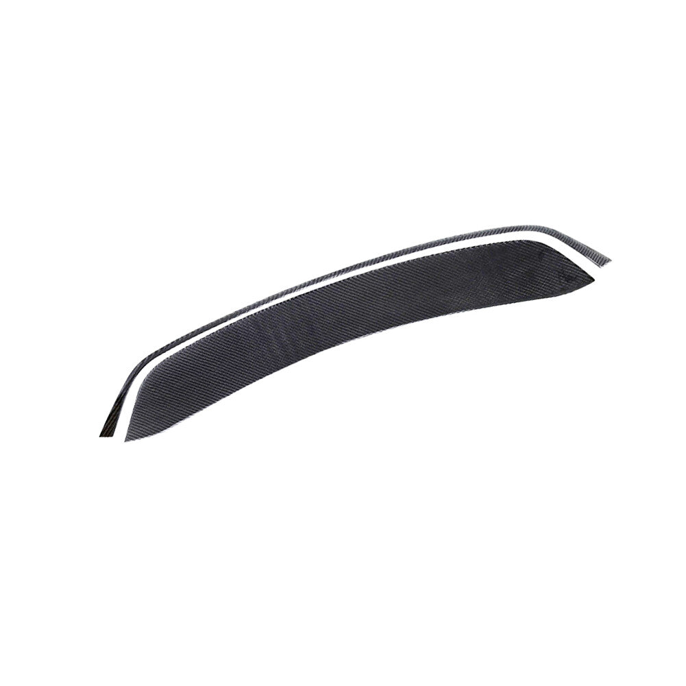 2Pcs Carbon Fiber Rear Trunk Spoiler Wing Cover Trim for Porsche 718 2016-2022