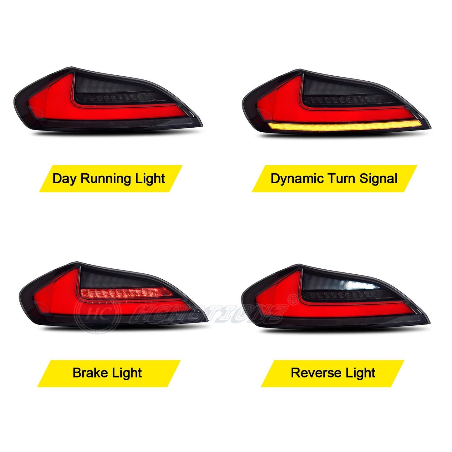 Suitable for BMW Z4 E89 2009 - 2016, Animated HC Sport Smoked LED Taillights