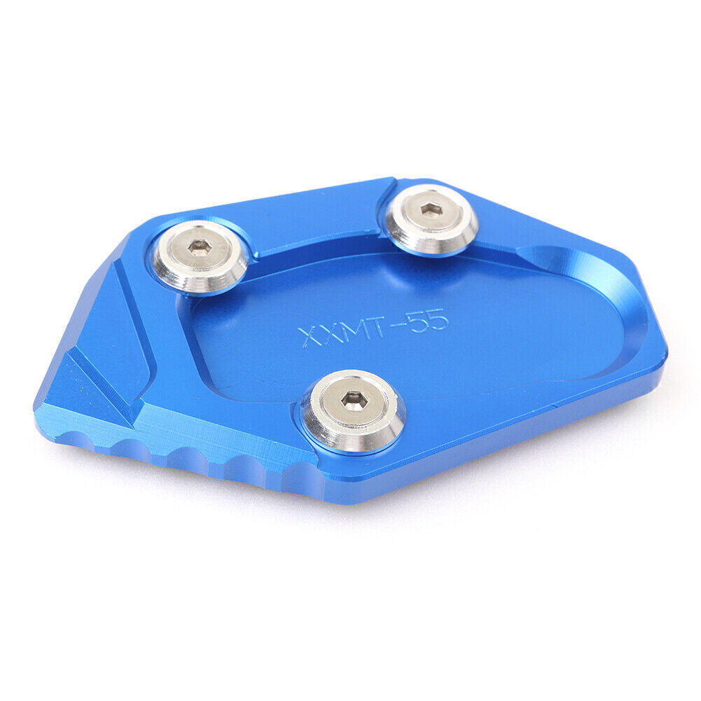 Motorcycle Kickstand Side Kick Stand Pad Plate Base for Yamaha YZF-R3 13-15 BLUE Q