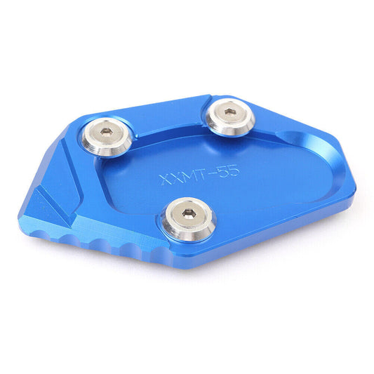 Motorcycle Kickstand Side Kick Stand Pad Plate Base for Yamaha YZF-R3 13-15 BLUE Q