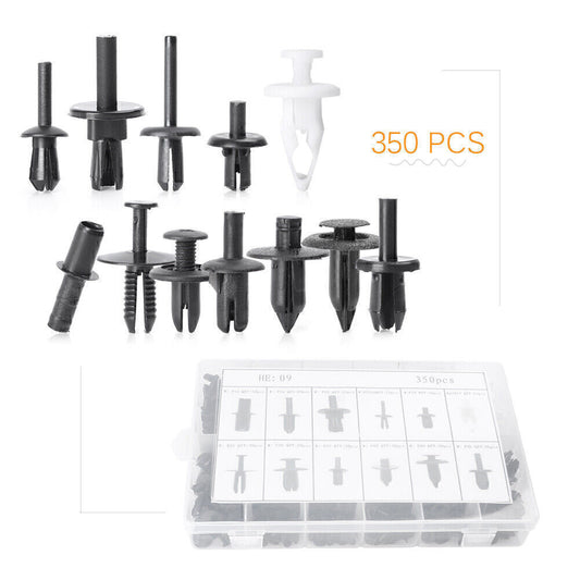 350x Body Push Pin Rivet Fastener Trim Clip Panel Moulding Assortments Car