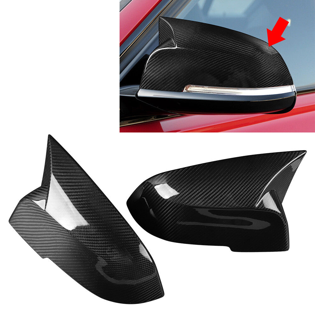 Carbon Fiber Rearview Mirror Cover Cap for BMW F20 F21 F30 F32 F36 GT M2 X1