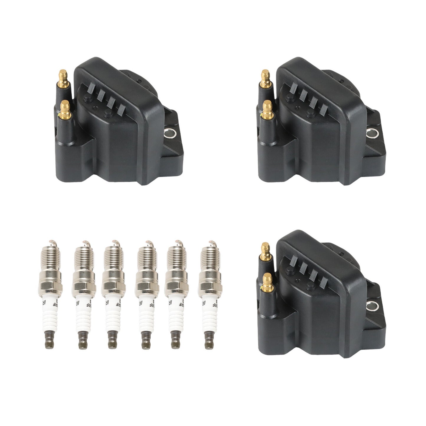 For 05-10 for Chevrolet Impala DR39+3951 3Ignition Coils+ 6Iridium Spark Plug
