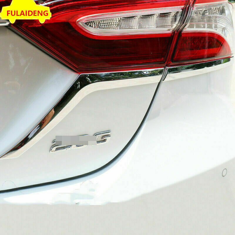 for Toyota for Camry 2018-2022 Chrome Rear Tail Light Lamp Lower Eyelids Cover Trim