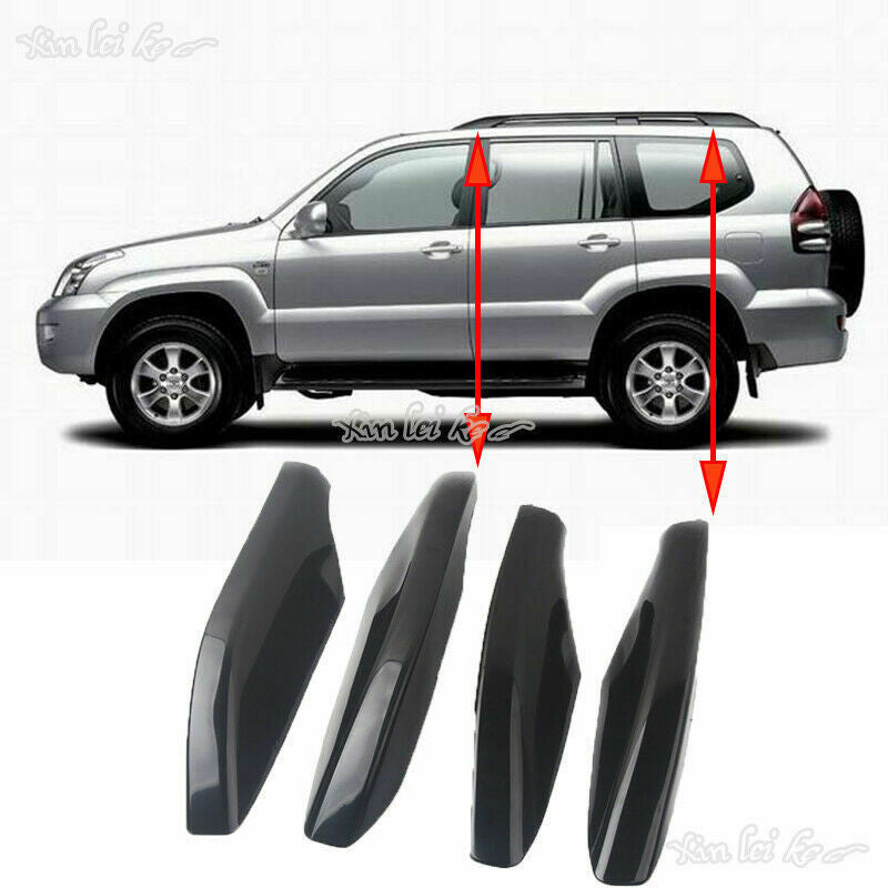 4Pcs Roof Rack Bar Rail End Cover Shell Cap For 2003-2009 Prado Fj/LJ120 Replace