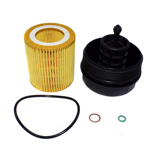 Oil Filter Housing Cover Cap & Filter for BMW X3 X5 X6 Z4 525i 328i 11427525334 Q