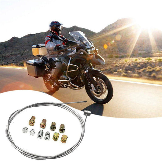 Motorcycle Throttle Clutch Brake Emergency Cable Nuts Repair Kit Set Accessory Q