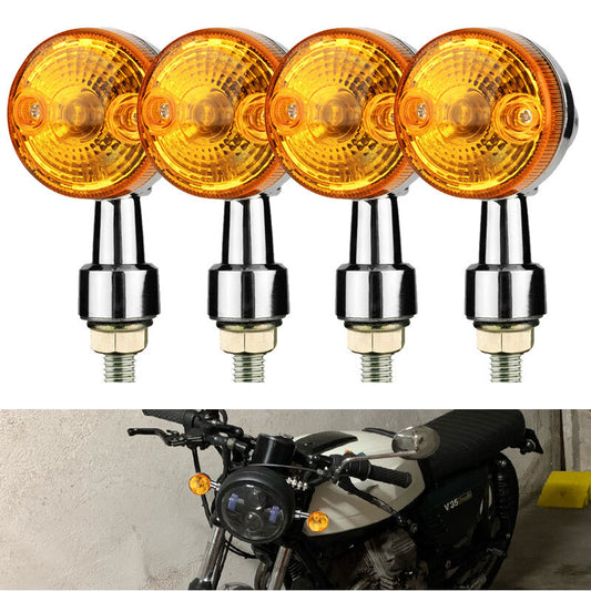 4pcs Universal Front Rear Turn Signal Blinker Indicator Light For Motorcycle