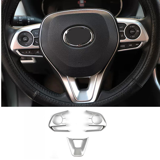 Steering Wheel Trim 3pcs ABS Matte Fit for Toyota RAV4 2019-2024