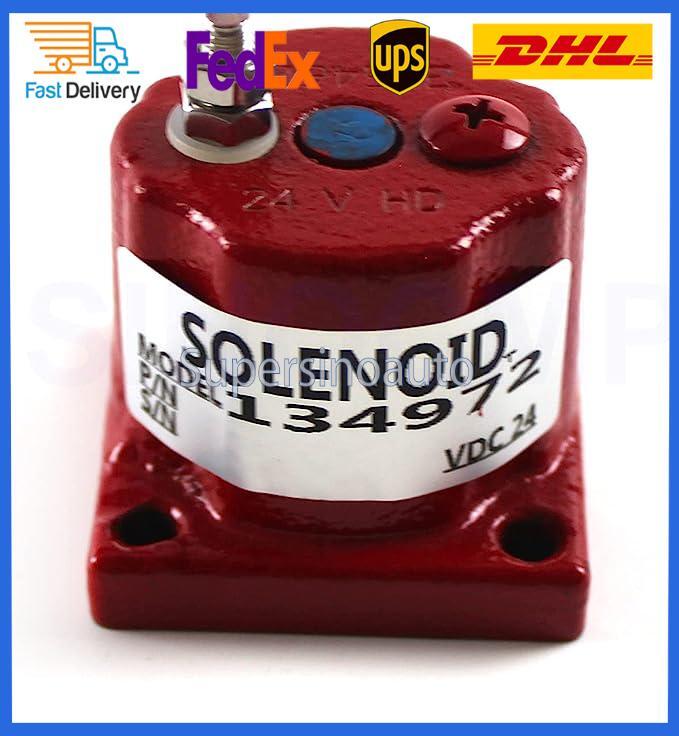 Fuel Stop Solenoid 134972 3408421 4024808 209940 24V For NT855 Single Terminal