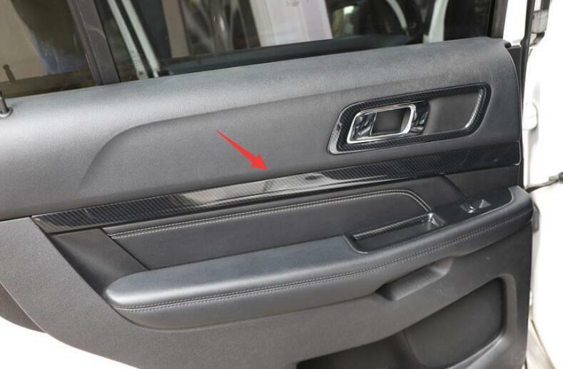 Carbon Fiber Interior Door Panel Cover Trim 4PCS Fit for Ford Explorer 2011-2019