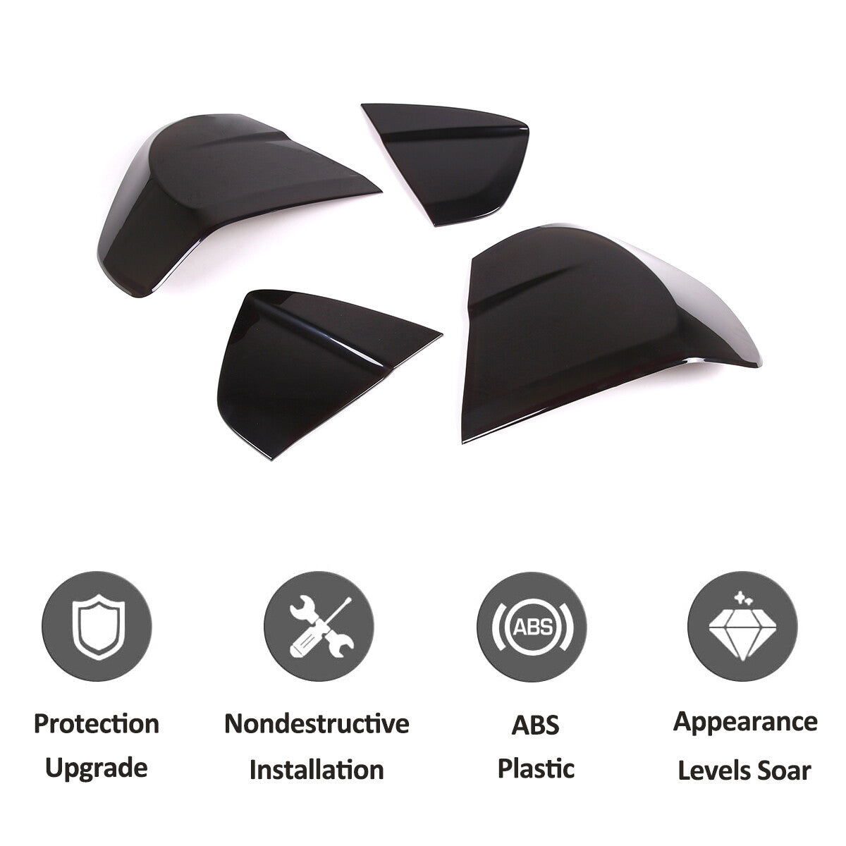 Suitable for 3 E90 E91 2005-08 Rear Taillight Protector Trim, ABS, Smoke Black - n