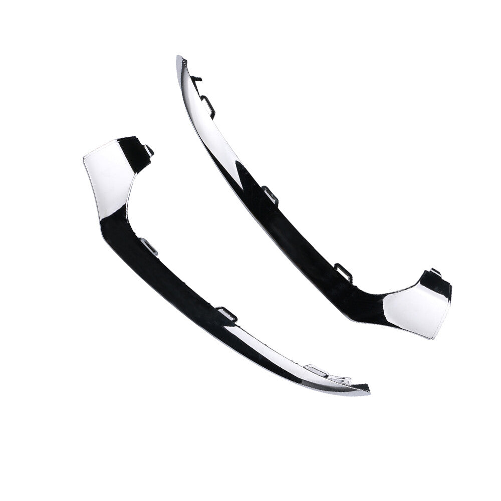 Pair Front Bumper Lower Molding Trim Chrome for Mercedes C300 C63 AMG 2015 2016