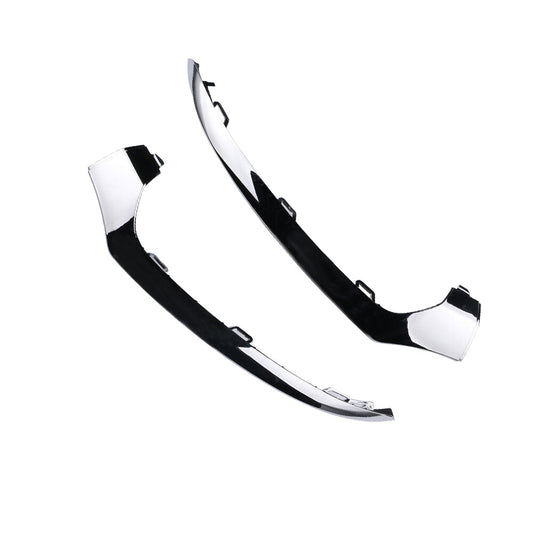 Pair Front Bumper Lower Molding Trim Chrome for Mercedes C300 C63 AMG 2015 2016