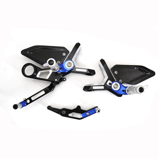 2022-2023 for BMW M1000RR S1000RR Blue Carbon Fiber Pedals Foot Rests Footrest