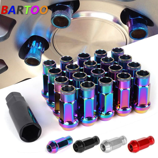 20PCS Forged Steel Racing Wheel Lug Nuts 47mm Open End M12 x 1.5mm M12 x 1.25mm Q