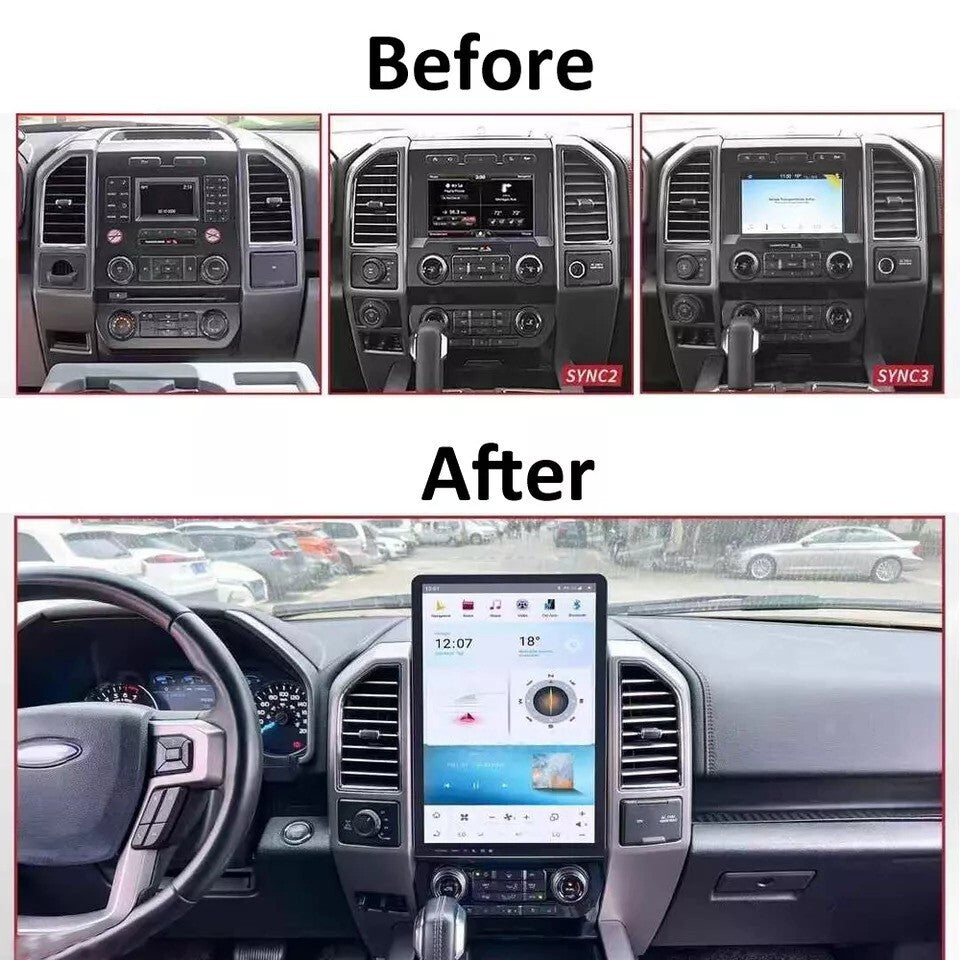 16.8-INCH Android 13.0 for Tesla Vertical Screen GPS Radio for Ford F-150 2015-2022