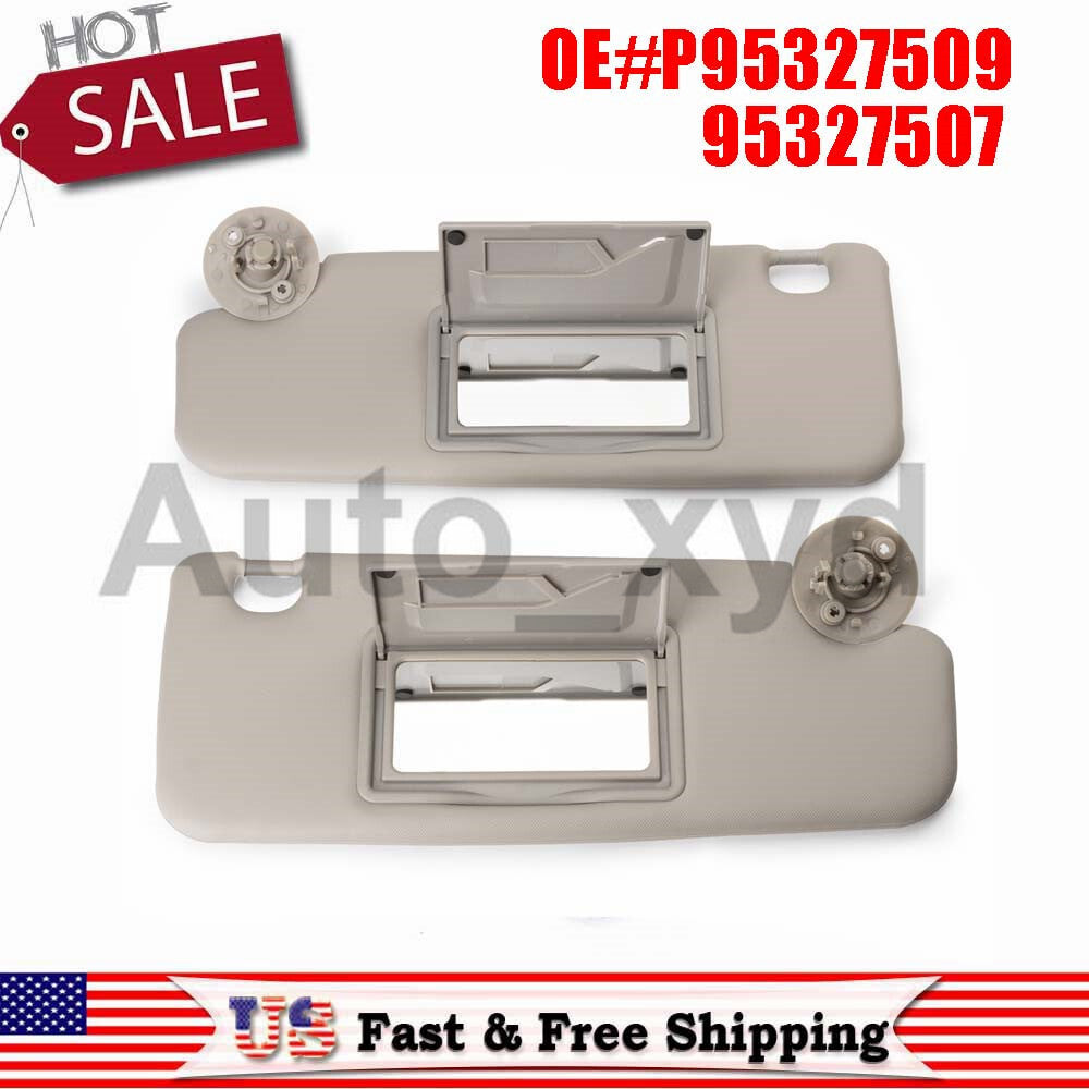 2PCS Grey Left Right Sun Visor P95327509 95327507 for Hyundai for Elantra for Chevy