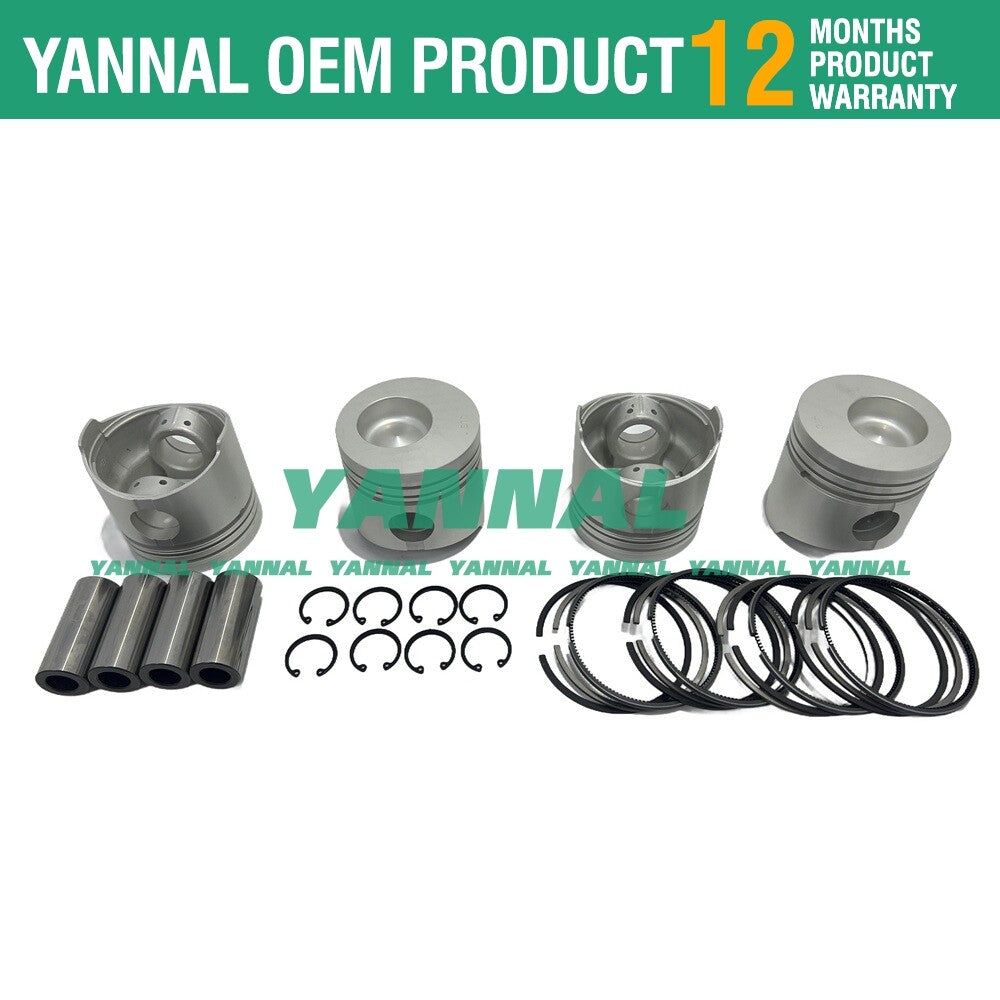 Piston rings, gaskets, washers, and bearings for K4D overhaul and rebuild kits.