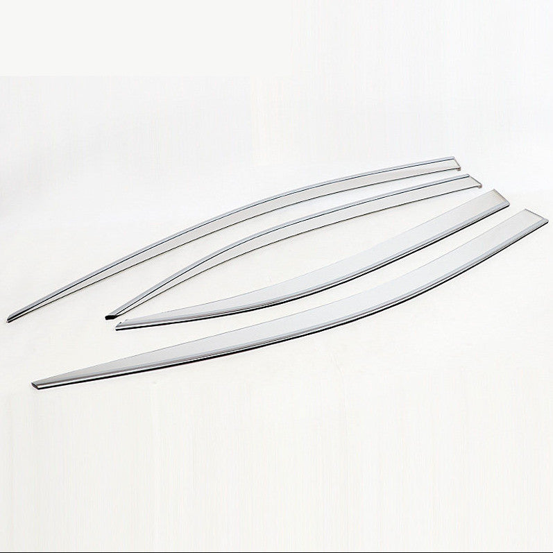 for Honda Accord 2014-2017 silver Window Visors Sun Rain Guard Vent Deflectors