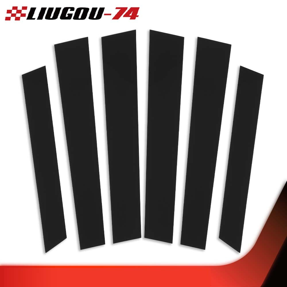 Suitable for 2007-2011 for Honda CRV 4dr black 6-piece window pillar cover door decoration- v