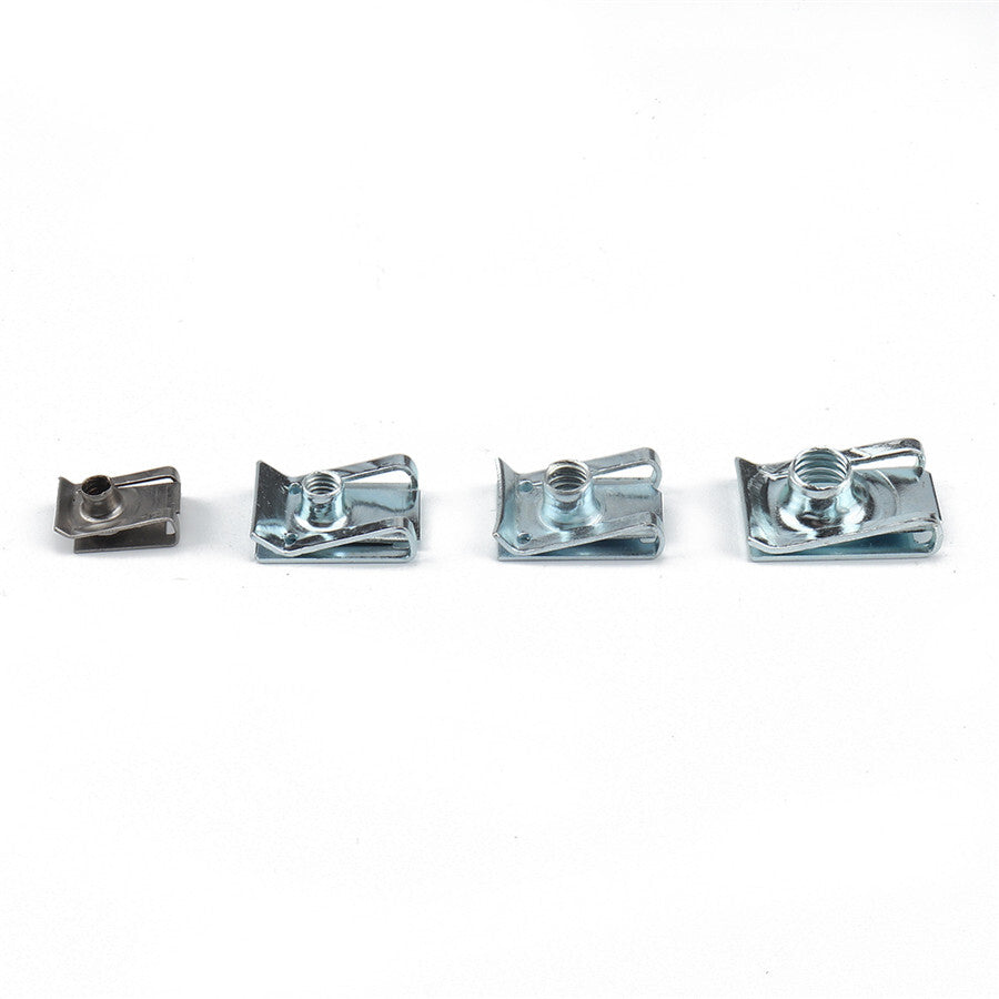 100PCS Motorcycle Bodywork Panel Reed U Clips / U Nut Speed Fasteners M4 M5 M6 Q