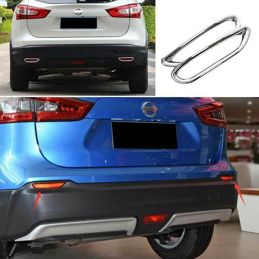 for Nissan Rogue Sport 2017-2021 Chrome ABS Rear Fog Light Lamp Frame Cover Trim