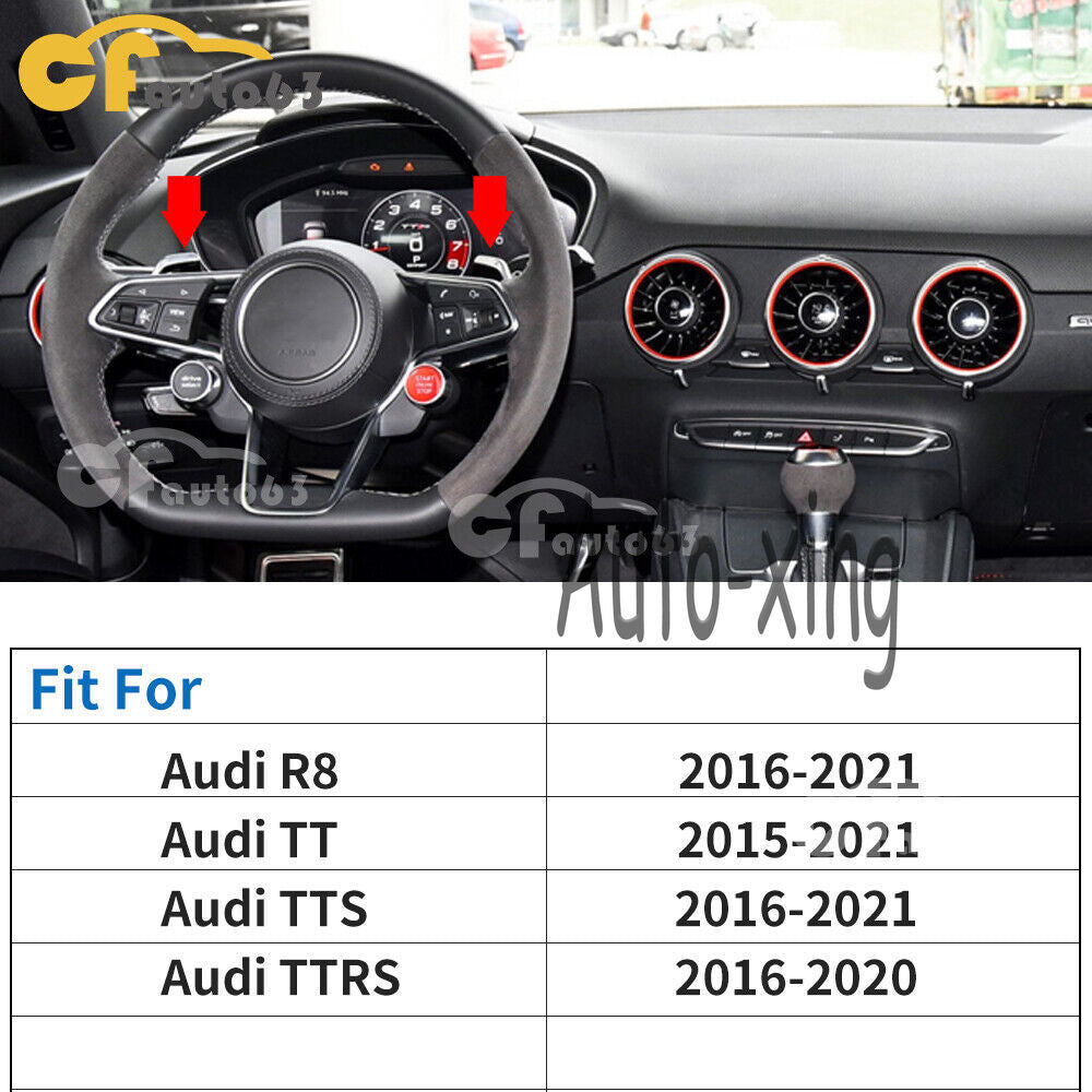 For 2016+ for Audi R8 TT TTRS Magnetic Carbon Fiber Shift Paddles 2PCS New