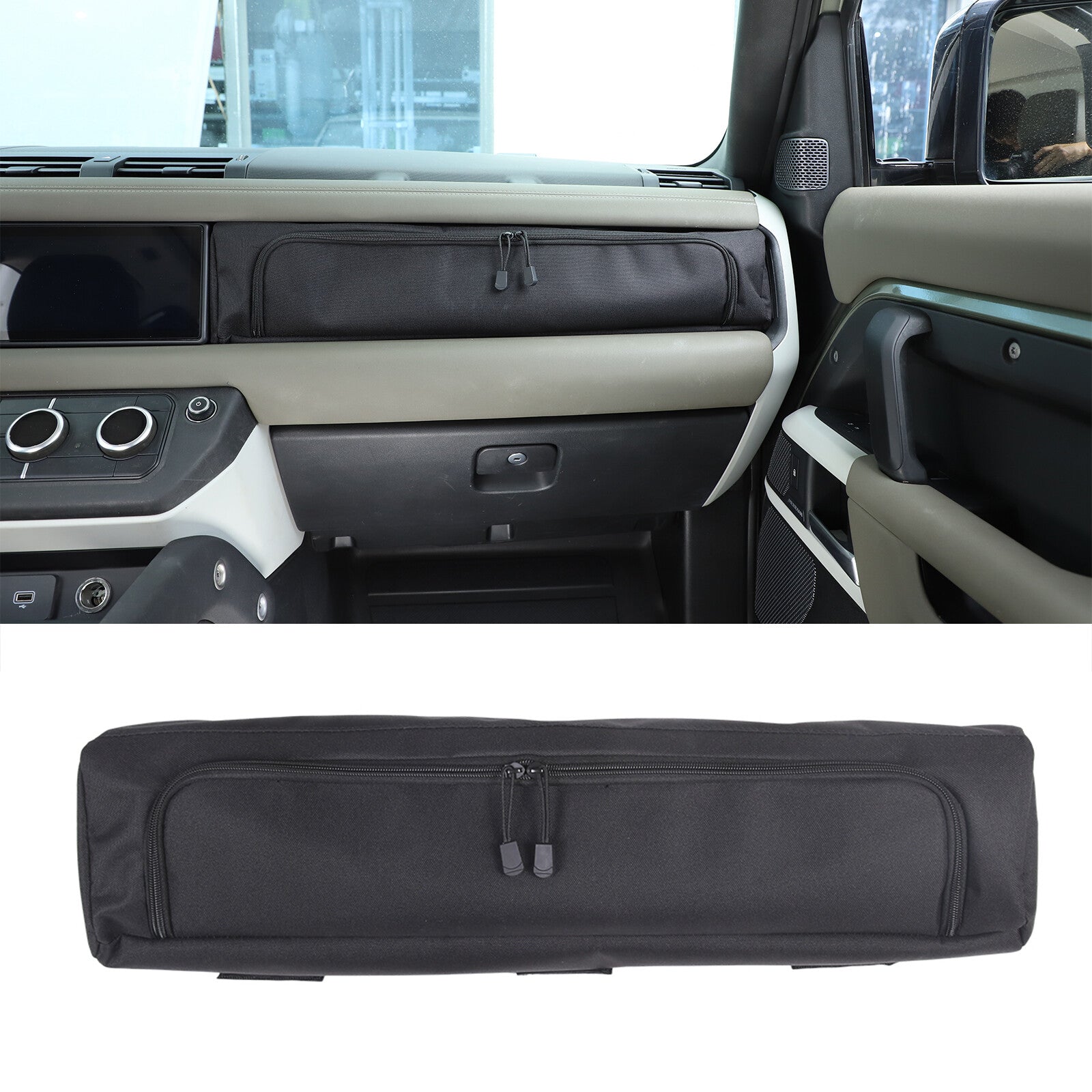 Dashboard passenger storage bag tray organizer for Land Rover for Defender 2020 - 2024 - n