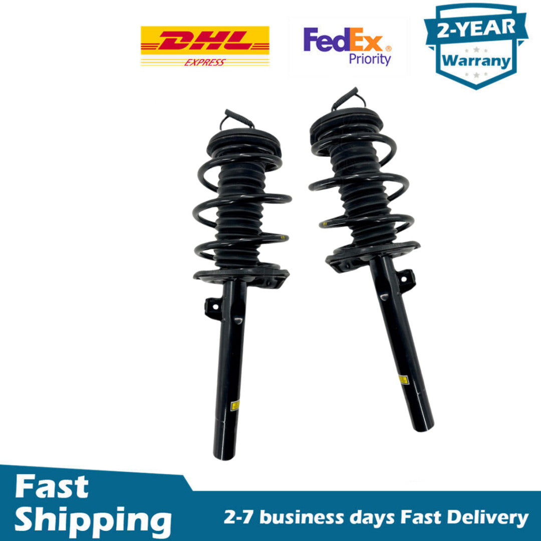 Pair Front Shocks Struts Assembly w/EDC for BMW E38 740i 740iL 750iL 1995-2001