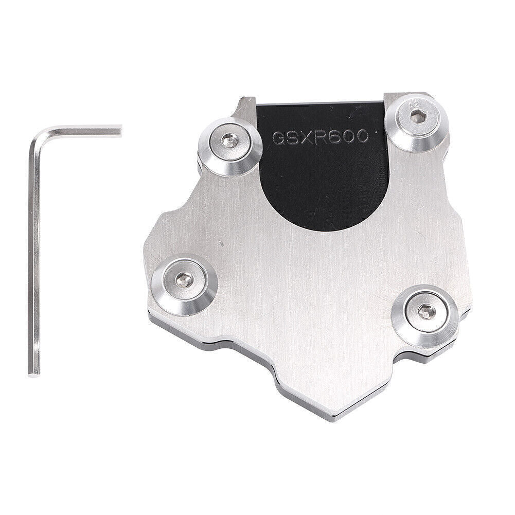 for Suzuki GSXR600 All Years Motorcycle Kickstand Side Stand Extension Plate Pad Q