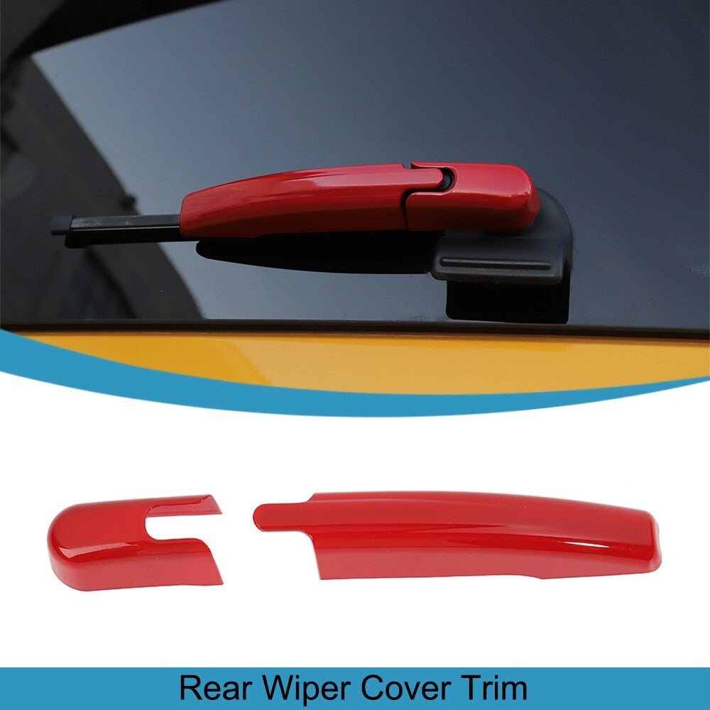 Red Rear Windshield Wiper Blade Washer Cover Trim for Ford Bronco Sport 2021-23