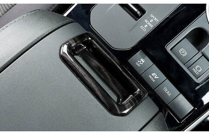 For Highlander 2020-2023 Black Wood Grain Armrest Box Handle Switch Cover n