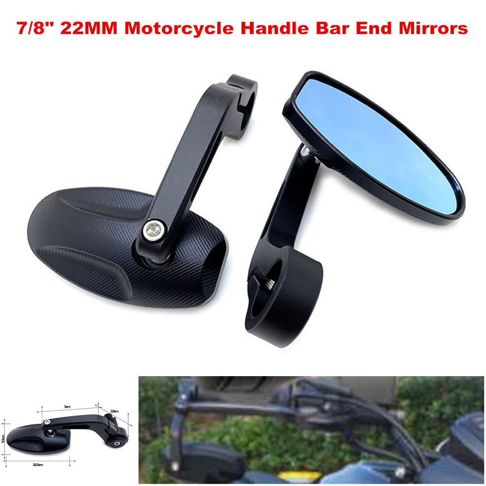 7/8 inch 22 mm handlebar motorcycle rearview mirror, all-terrain vehicle handlebar side mirror - n
