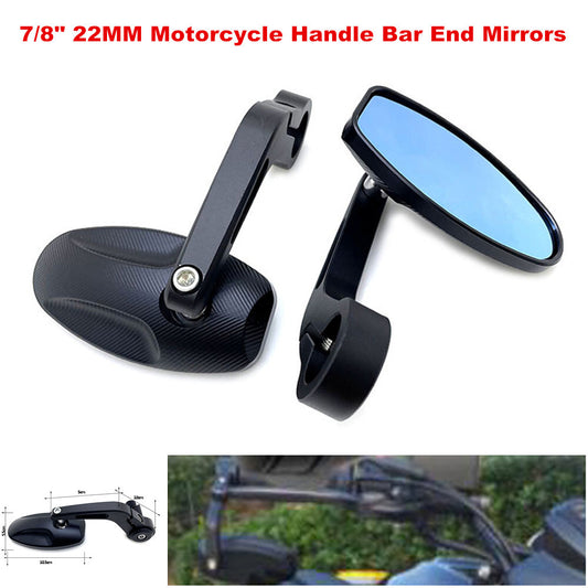 7/8 inch 22 mm handlebar motorcycle rearview mirror, all-terrain vehicle handlebar side mirror - n