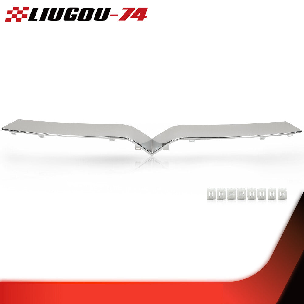 Suitable for 16-20 for Tesla Model X front upper grille trim, chrome 1047022-00-D